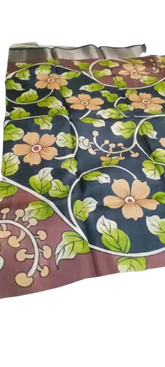 Pure Tussar Silk print saree